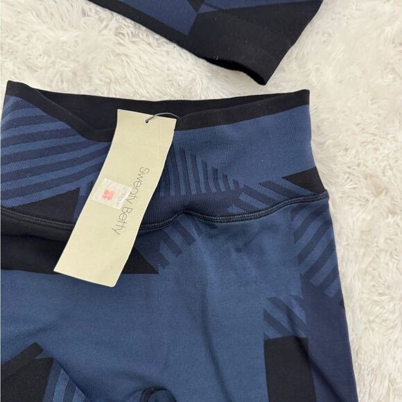 Sweaty Betty Interval Seamless 7/8 Leggings (XS) Sports tank M)Black and Navy - Picture 5 of 14